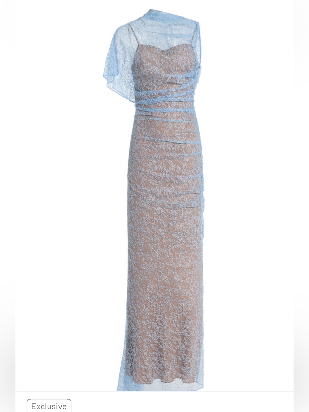 De La Vali exclusive Lucho lace maxi dress